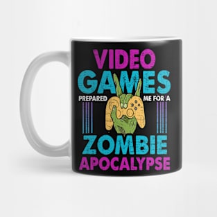 Video Games Prepared Me For A Zombie Apcalypse Gaming Gamer Mug